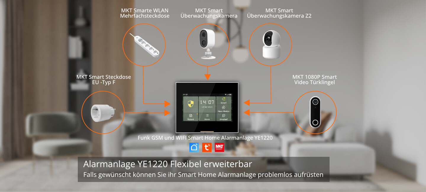 Multi Kon Trade Smart-Home Alarmanlage YE1220