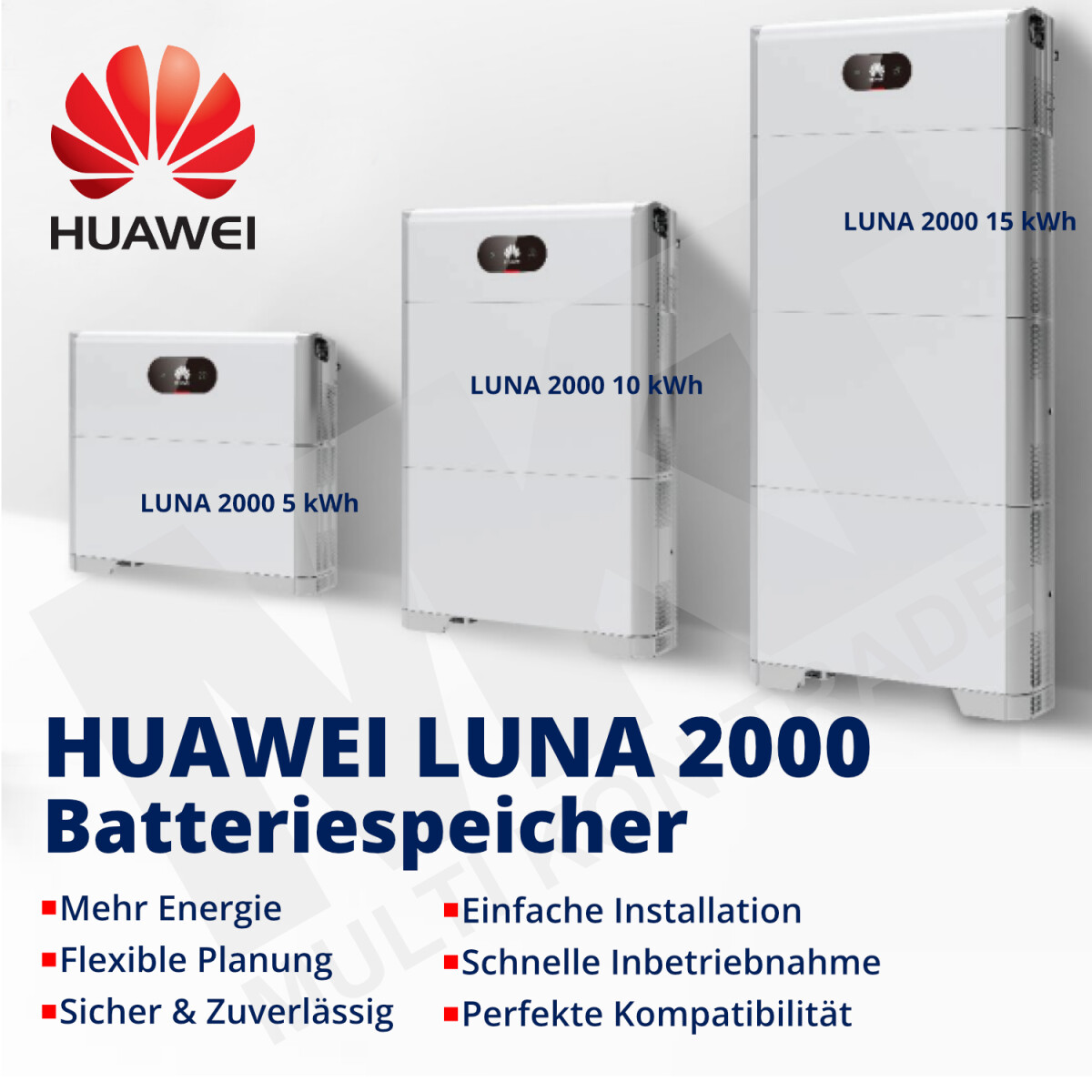 Huawei LUNA 20005E0 5kWh Speichermodul Erweiterung Multi Kon Trad