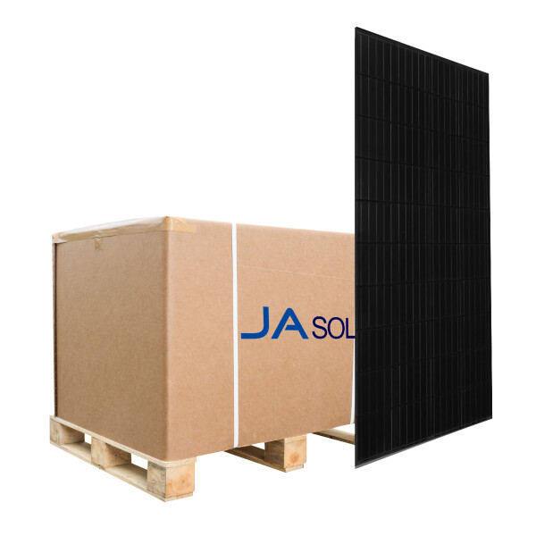 JA SOLAR 370W  JAM60S21 370-MR FULL BLACK Solarpanel 1x Palette 31 Solarmodule